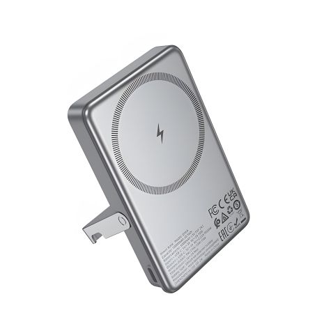 Повербанк HOCO Q36A Sunlight magnetic suction+holder 10000mAh, 1Type-C, 20W, 3A, PD, QC, metal-grey Повербанк HOCO Q36A Sunlight magnetic suction+holder 10000mAh, 1Type-C, 20W, 3A, PD, QC, metal-grey