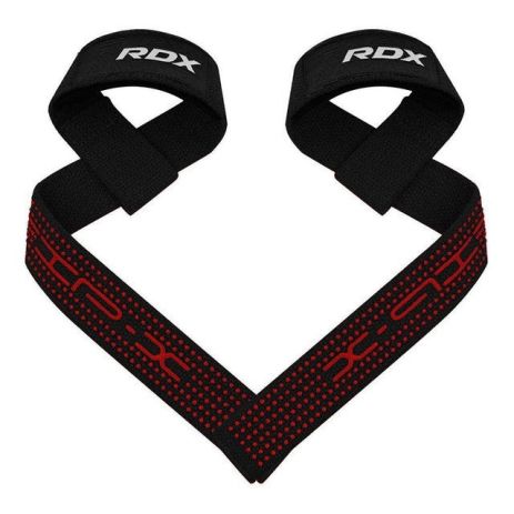 Лямки для тяги RDX S4 Gym Cotton Gel Straps Black Plus