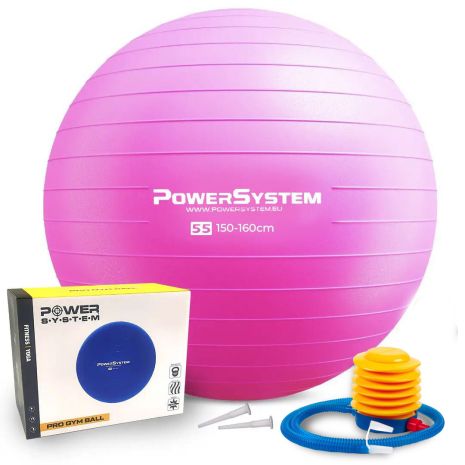 Фітнес-м'яч (Fitball) PS-4011 Ø55 см Pro Gymball Pink Systems