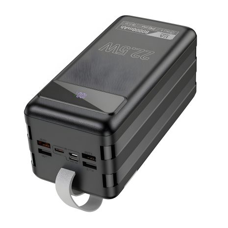 Повербанк HOCO DB50 Great fast charging 80000mAh, 2Type-C, 4USB, 22.5W, 3A, PD, QC, black Повербанк HOCO DB50 Great fast charging 80000mAh, 2Type-C, 4USB, 22.5W, 3A, PD, QC, black