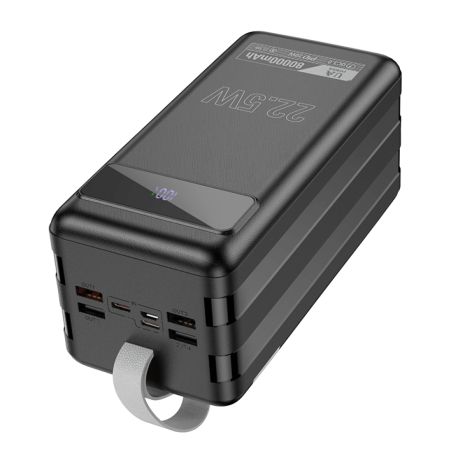 Повербанк HOCO DB50 Great fast charging 80000mAh |2Type-C/4USB, 22.5W/3A, PD/QC| black Повербанк HOCO DB50 Great fast charging 80000mAh |2Type-C/4USB, 22.5W/3A, PD/QC| black