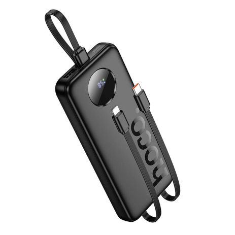 Повербанк HOCO J132 Sabio fully compatible with 3 cables 10000mAh |1USB/1Type-C, 22.5W/3A, PD/Q black