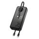 Повербанк HOCO J132A Sabio fully compatible with 3 cables 20000mAh, 1USB, 22.5W, 3A, PD, QC, black Повербанк HOCO J132A Sabio fully compatible with 3 cables 20000mAh, 1USB, 22.5W, 3A, PD, QC, black