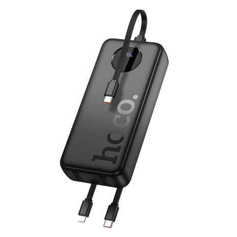 Повербанк HOCO J132A Sabio fully compatible with 3 cables 20000mAh, 1USB, 22.5W, 3A, PD, QC, black Повербанк HOCO J132A Sabio fully compatible with 3 cables 20000mAh, 1USB, 22.5W, 3A, PD, QC, black