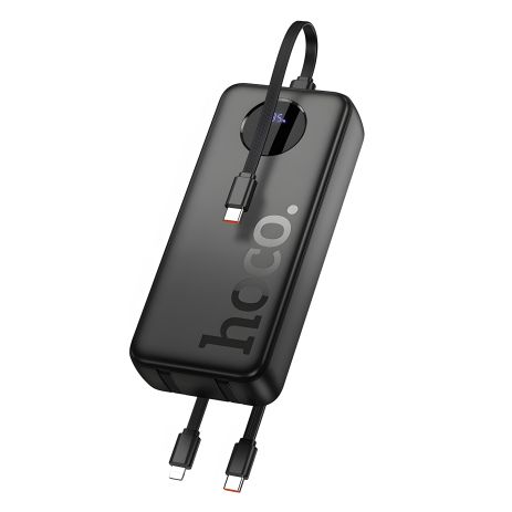 Повербанк HOCO J132A Sabio fully compatible with 3 cables 20000mAh |1USB/1Type-C, 22.5W/3A, PD/QC| black Повербанк HOCO J132A Sabio fully compatible with 3 cables 20000mAh |1USB/1Type-C, 22.5W/3A, PD/QC| black