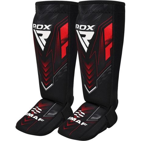 Захист для гомілок та стоп RDX NEOPRENE SHIN INSTEP IMMAF-1-RED-L