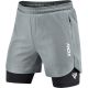 Компрессионные шорты для RDX MMA T16 2-в-1 GREY/BLACK-S