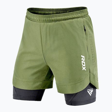 Стисні шорти для RDX MMA T16 2-V-1 GREN/BLACK-L