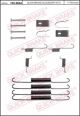 105-0664 QUICK BRAKE Комплект пружинок колодок ручного гальма