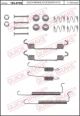 105-0709 QUICK BRAKE Комплект пружинок колодок ручника Opel Astra F/Corsa A 82-98 (Opel)