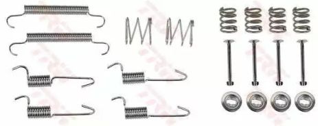 Монтажный к-кт тормозных колодок HYUNDAI ACCENT, KIA RIO, TRW (SFK430)