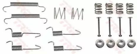 Монтажный к-кт тормозных колодок HYUNDAI ACCENT, KIA RIO, TRW (SFK430)