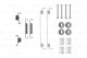 Монтажный к-кт тормозных колодок NISSAN KUBISTAR, RENAULT KANGOO, BOSCH (1987475264)