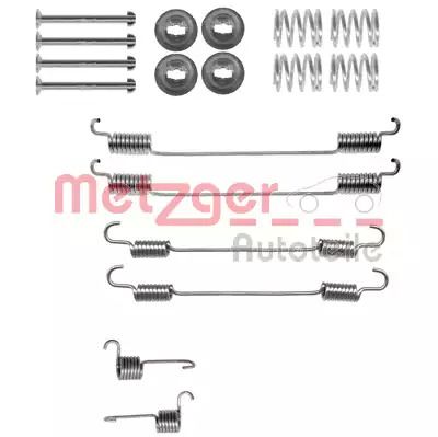 Монтажный к-кт тормозных колодок LADA LARGUS, RENAULT DUSTER, DACIA DUSTER, METZGER (1050021)