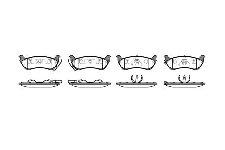 Тормозные колодки комплект MB M-CLASS, REMSA (069801) Тормозные колодки комплект MB M-CLASS, REMSA (069801)