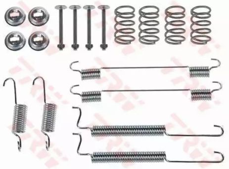 Монтажный к-кт тормозных колодок CHEVROLET SPARK, PROTON SAGA, DAEWOO MATIZ, TRW (SFK329)