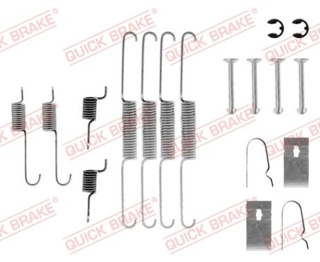 Монтажный к-кт тормозных колодок FORD AFRICA, FORD ASIA, KIA RIO, QUICK BRAKE (1050636)