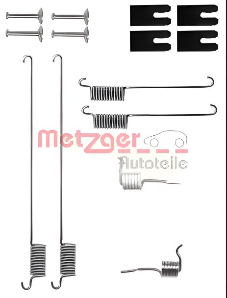 Гальмівних колодок монтажний к-т LAND ROVER, METZGER (1050829)