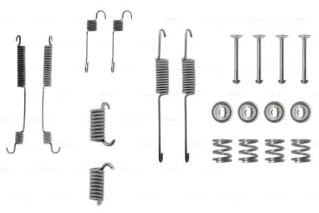 Монтажный комплект тормозных колодок FORD ESCORT, ORION, и SIERRA, BOSCH (1987475034) Монтажный комплект тормозных колодок FORD ESCORT, ORION, и SIERRA, BOSCH (1987475034)
