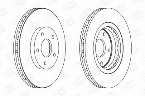 Диск тормозной RENAULT KOLEOS, NISSAN QASHQAI, NISSAN X-TRAIL, CHAMPION (562578CH)