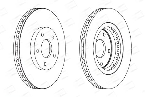 Тормозной диск RENAULT KOLEOS, NISSAN QASHQAI, NISSAN X-TRAIL, CHAMPION (562578CH)
