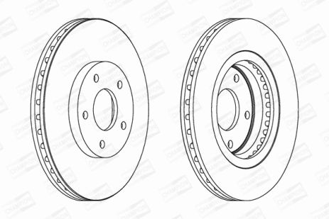 Диск тормозной RENAULT KOLEOS, NISSAN QASHQAI, NISSAN X-TRAIL, CHAMPION (562578CH)