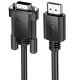 Адаптер Hoco US12 HDMI Чоловік до VGA MALE HD Cable 1M Black