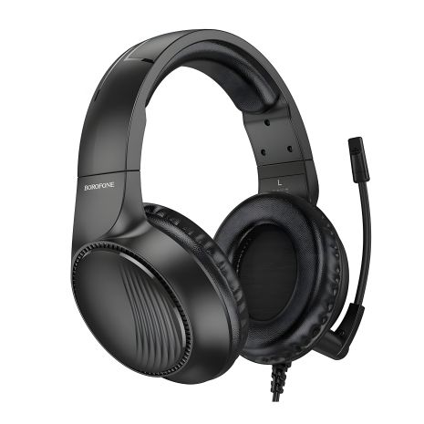 Черные игровые наушники Borofone BO109 Bountiful