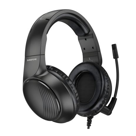 Черные игровые наушники Borofone BO109 Bountiful