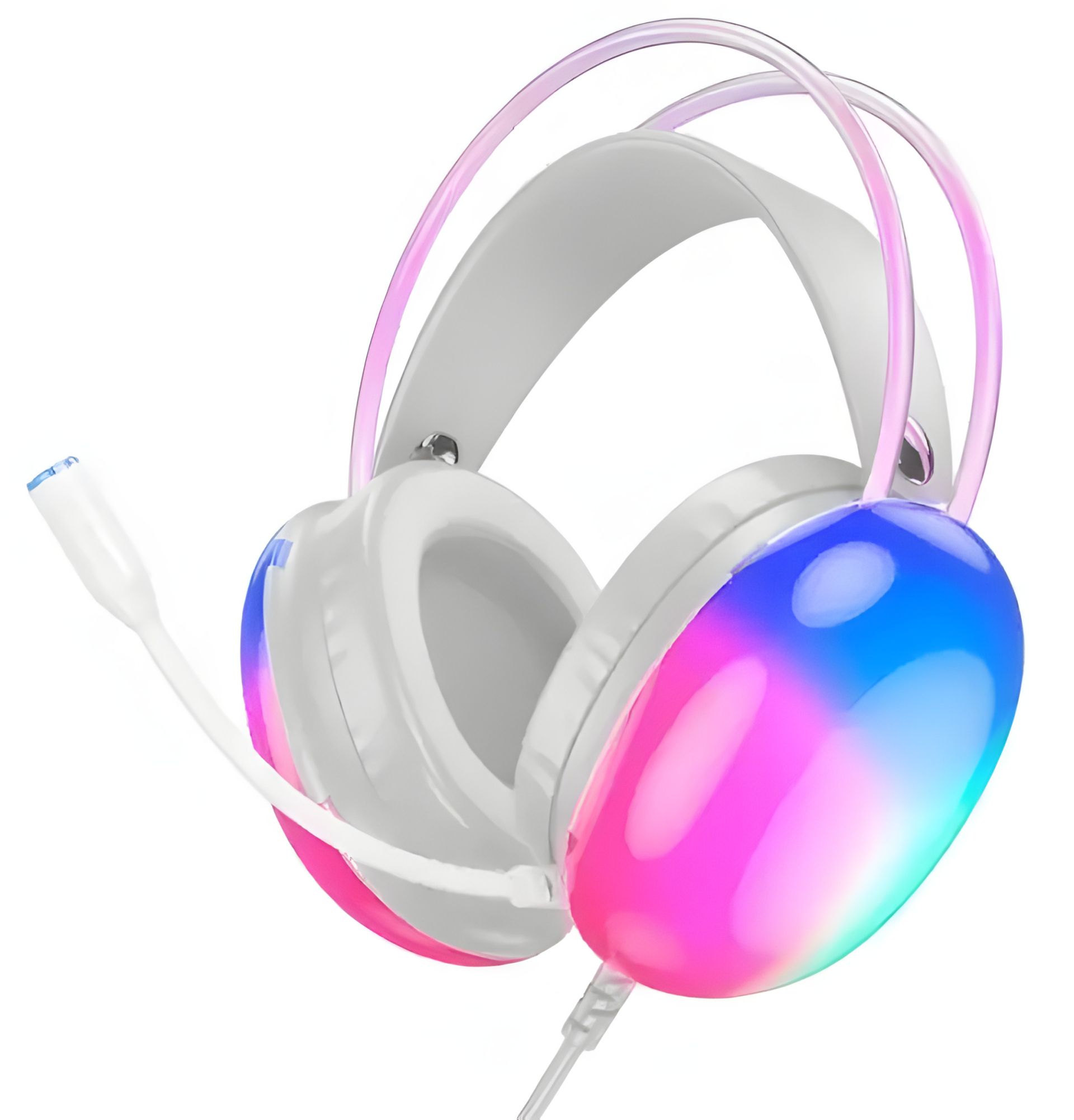 Навушники HOCO W109 Plus Rich USB, 2m, LED, 7.1 channel gaming headphones WHITE Навушники HOCO W109 Plus Rich USB, 2m, LED, 7.1 channel gaming headphones WHITE