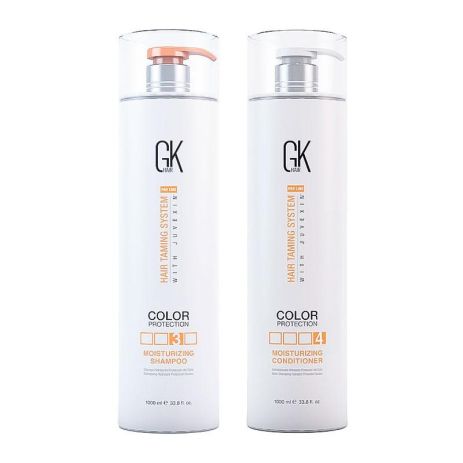 Набор GKhair Global Keratin Moisturizing увлажняющие шампунь и кондиционер 1000 + 1000 мл