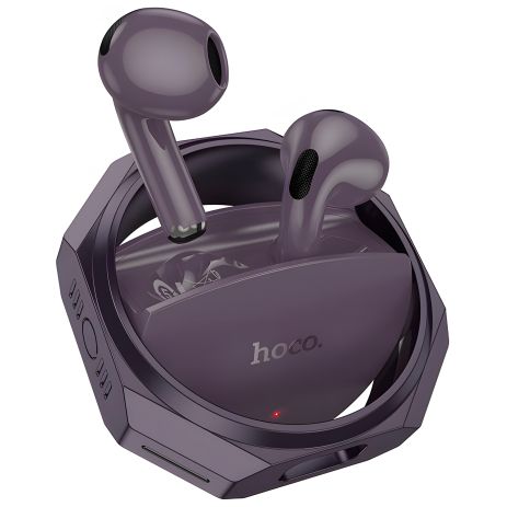 Навушники HOCO EW70 Glory true wireless, BT5.5, 35mAh, 300mAh, 6h, чорний-фіолетовий