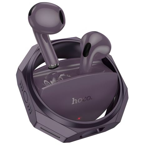 Навушники HOCO EW70 Glory true wireless BT headset, BT5.5, 35mAh, 300mAh, 6h, black-purple Навушники HOCO EW70 Glory true wireless BT headset, BT5.5, 35mAh, 300mAh, 6h, black-purple