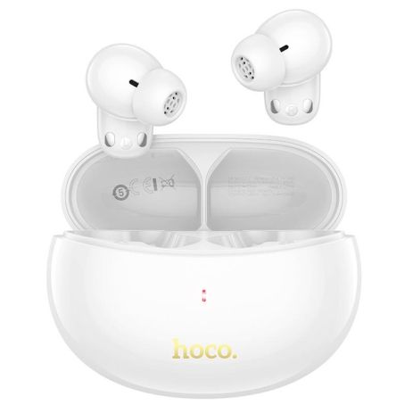 Наушники HOCO EQ17 Praise true wireless ANC noise cancelling BT headset |BT5.4, 40/400mAh, 7h| white