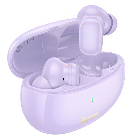 Навушники HOCO EQ17 Praise true wireless ANC noise cancelling BT headset, BT5.4, 40mAh, 400mAh, 7h, purple Навушники HOCO EQ17 Praise true wireless ANC noise cancelling BT headset, BT5.4, 40mAh, 400mAh, 7h, purple