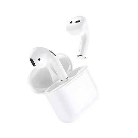 Bluetooth стерео гарнітура Borofone BW34, BT5.3, 30mAh, 200mAh, 4h, Білий