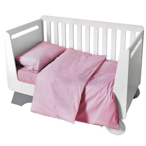 Детский постельный комплект с вышивкой, хлопок розовый PAPAELLA (8-35772*003)