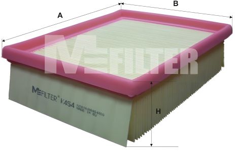 Воздушный фильтр PEUGEOT 206, CITROËN XSARA, M-FILTER (K454)