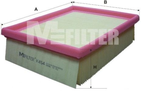 Фильтр воздушный PEUGEOT 206, CITROËN XSARA, M-FILTER (K454)