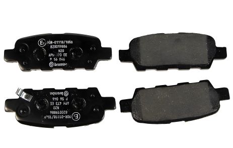 Задні колодки гальмівні KOLEOS, INFINITI G, BREMBO (P56046)