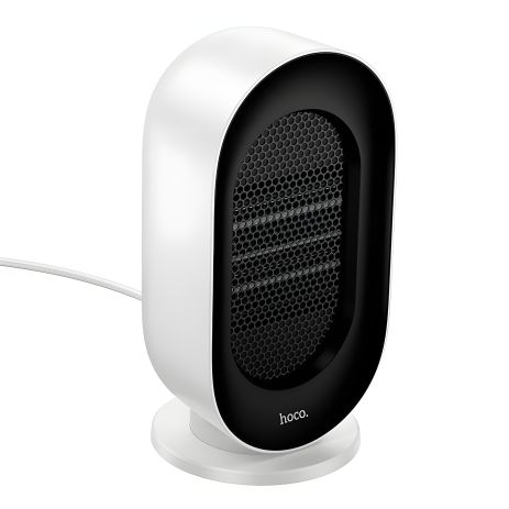 Білий настільний обігрівач HOCO desktop heater HX25 | 600W, 3 рівні потужності