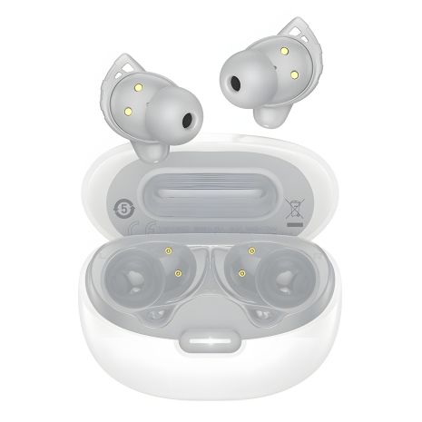 Бездротові TWS навушники Hoco EW203, вакуумні, BT5.4, 40mAh, 400mAh, 7h, white Бездротові TWS навушники Hoco EW203, вакуумні, BT5.4, 40mAh, 400mAh, 7h, white