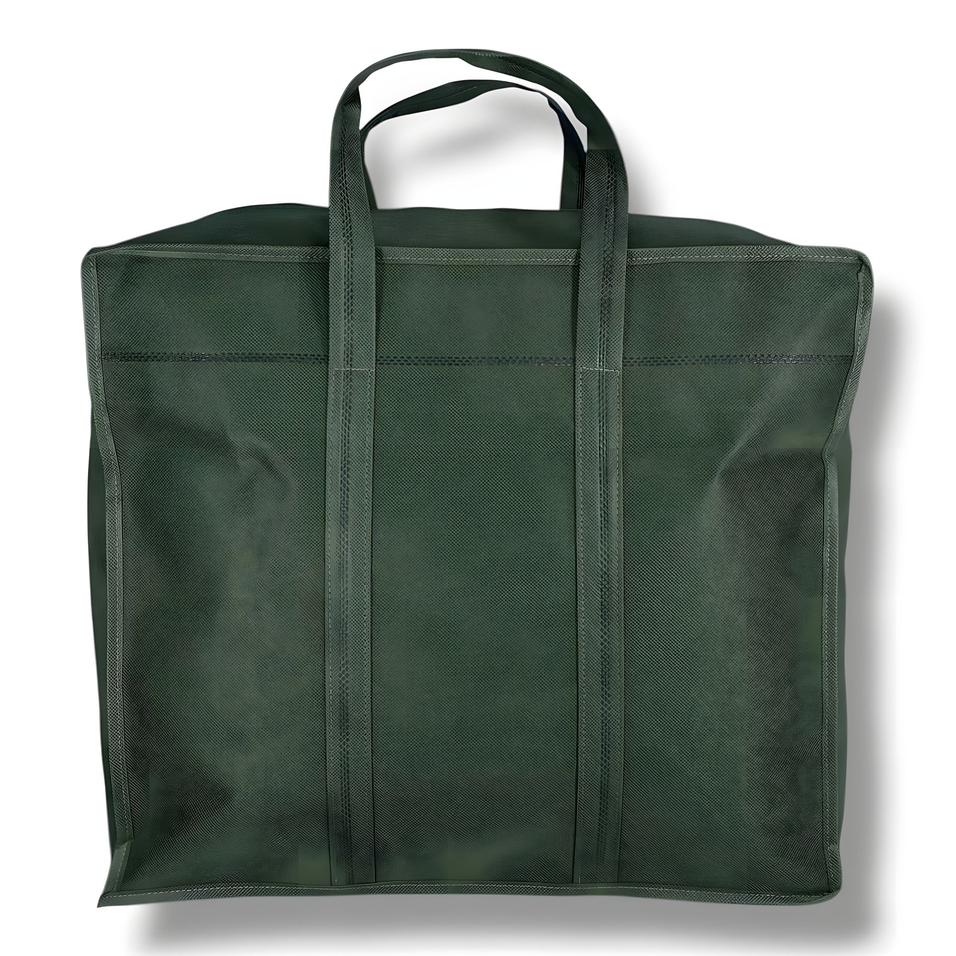 Зелена екосумка зі спанбонду для перенесення та зберігання речей Зелена екосумка зі спанбонду для перенесення та зберігання речей