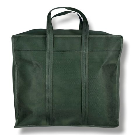 Зелена екосумка зі спанбонду для перенесення та зберігання речей