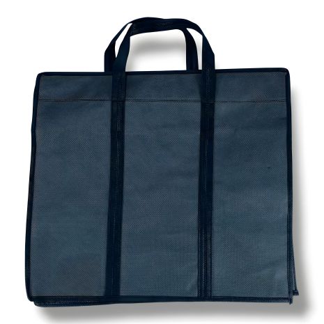 Экосумка для удобного хранения и переноски вещей из спанбонда серого цвета Экосумка для удобного хранения и переноски вещей из спанбонда серого цвета