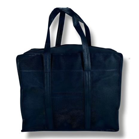 Эко сумка для хранения вещей из спанбонд черного цвета Эко сумка для хранения вещей из спанбонд черного цвета