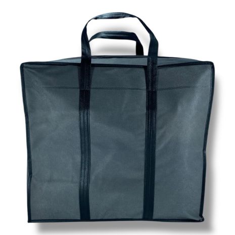 Экосумка из спанбонд для переноски и хранения вещей серого цвета Экосумка из спанбонд для переноски и хранения вещей серого цвета