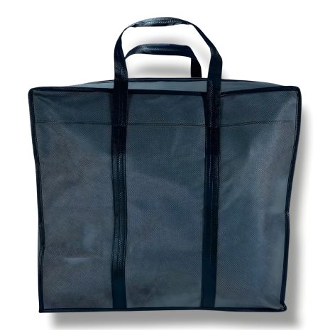 Сірого кольору екосумка з спанбонд для зберігання та перенесення речей