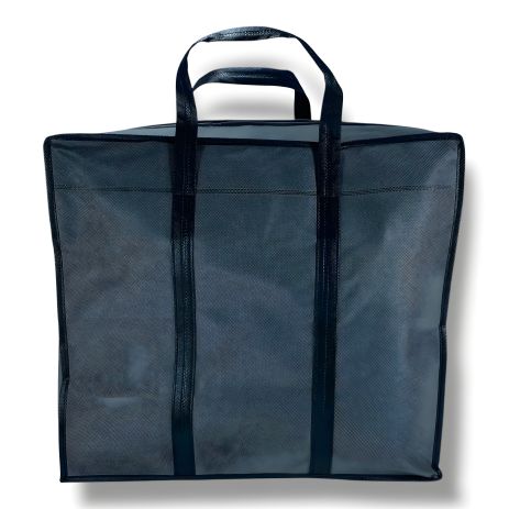 Сірого кольору екосумка з спанбонд для зберігання та перенесення речей