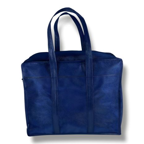 Синяя экосумка из спанбонда для хранения и переноски Синяя экосумка из спанбонда для хранения и переноски
